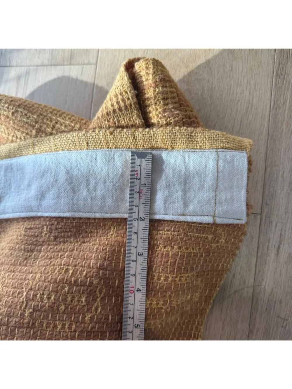 Vintage Hand Loomed Window Treatment 2 Panel Set 14